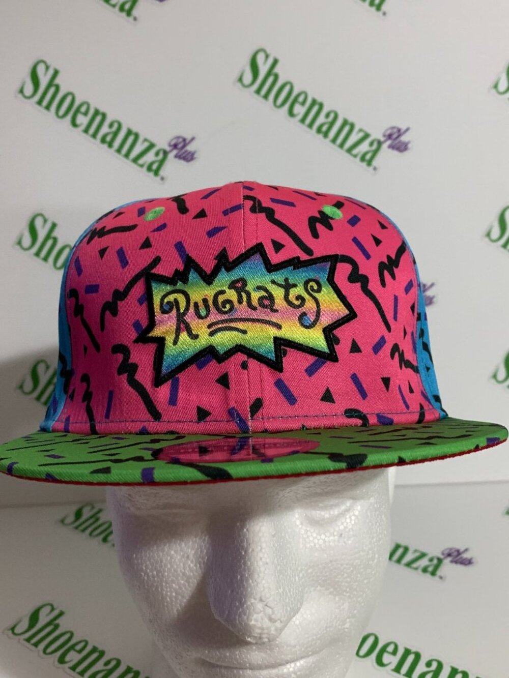 Headgear Classics Hat HGC Fitted Rugrats Nickelodeon Blue Pink Green Cap 7 1/4